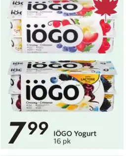 Sobeys IÖGO Yogurt offer