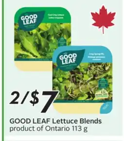 Sobeys GOOD LEAF Lettuce Blends offer