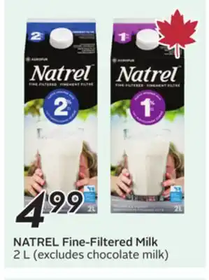 Sobeys NATREL Fine-Filtered Milk offer