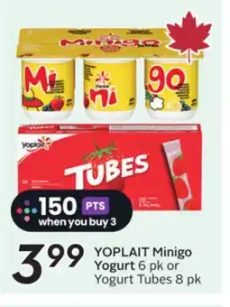 Sobeys YOPLAIT Minigo Yogurt offer