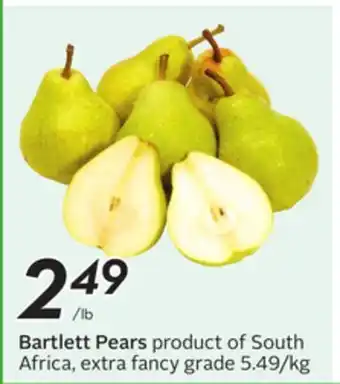 Sobeys Bartlett Pears offer