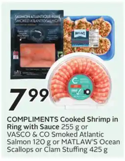 Sobeys COMPLIMENTS Cooked Shrimp in Ring with Sauce offer