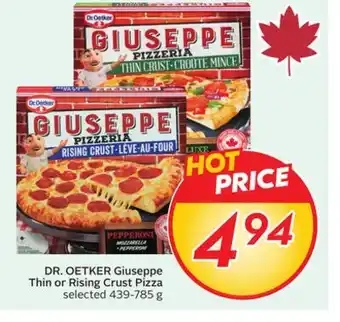 Sobeys DR. OETKER Giuseppe Thin or Rising Crust Pizza offer