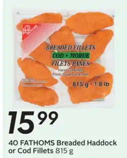 Sobeys 40 FATHOMS Breaded Haddock or Cod Fillets offer