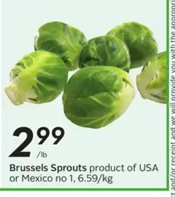 Sobeys Brussels Sprouts offer