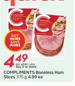 Sobeys COMPLIMENTS Boneless Ham Slices offer