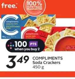 Sobeys COMPLIMENTS Soda Crackers offer