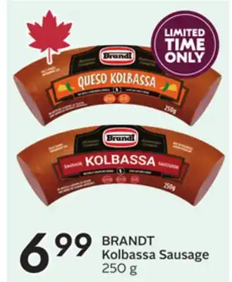 Sobeys BRANDT Kolbassa Sausage offer