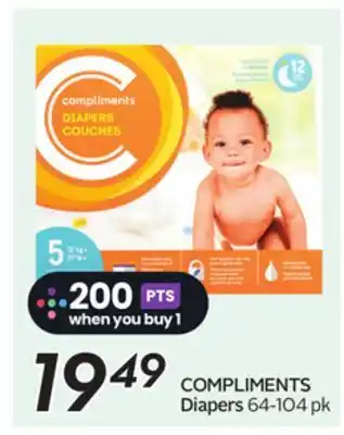 Sobeys COMPLIMENTS Diapers offer