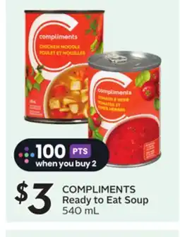 Sobeys COMPLIMENTS Ready to Eat Soup offer