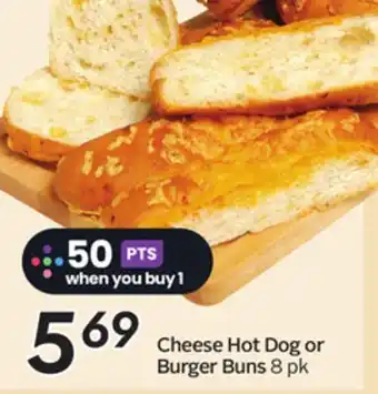 Sobeys Cheese Hot Dog or Burger Buns offer