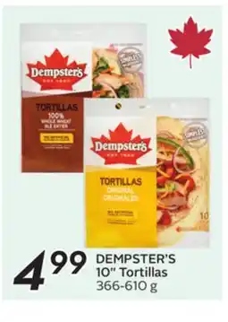 Sobeys DEMPSTER'S 10'' Tortillas offer