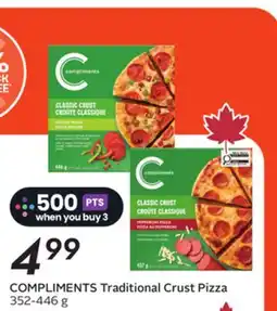 Sobeys COMPLIMENTS Traditional Crust Pizza offer