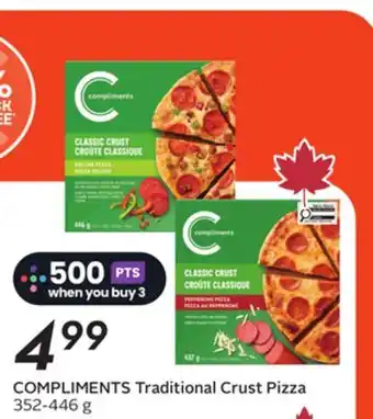 Sobeys COMPLIMENTS Traditional Crust Pizza offer