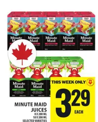 Food Basics MINUTE MAID JUICES offer