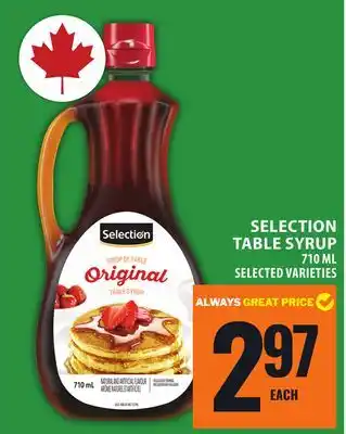 Food Basics SELECTION TABLE SYRUP offer