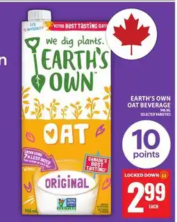 Food Basics EARTH'S OWN OAT BEVERAGE offer