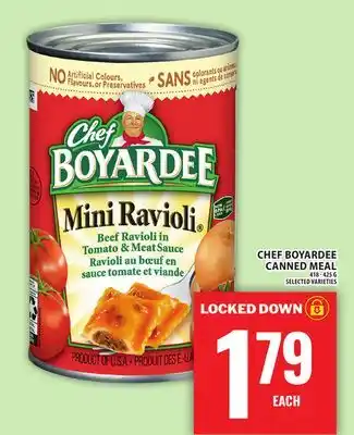 Food Basics CHEF BOYARDEE CANNED MEAL offer