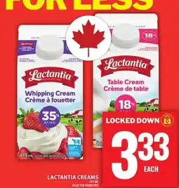 Food Basics LACTANTIA CREAMS offer