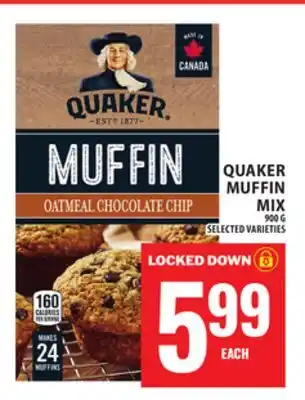 Food Basics QUAKER MUFFIN MIX offer