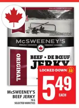 Food Basics McSWEENEY'S BEEF JERKY offer