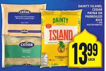 Food Basics DAINTY ISLAND, CEDAR PATNA OR PARBOILED RICE offer