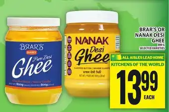 Food Basics BRAR'S OR NANAK DESI GHEE offer