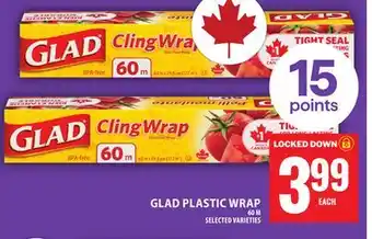 Food Basics GLAD PLASTIC WRAP offer