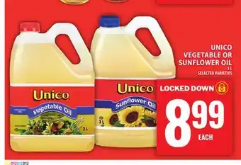 Food Basics UNICO VEGETABLE OR SUNFLOWER OIL offer