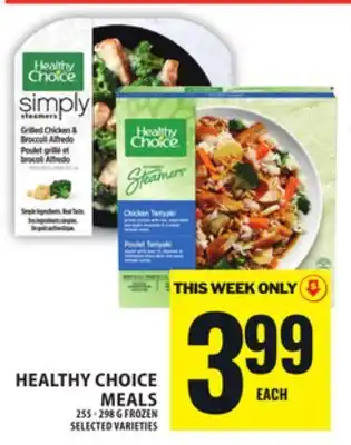 Food Basics HEALTHY CHOICE MEALS offer