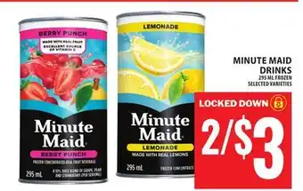 Food Basics MINUTE MAID DRINKS offer