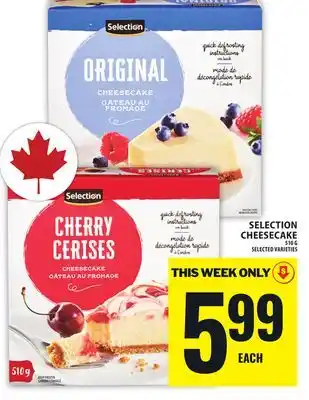 Food Basics SELECTION CHEESECAKE offer