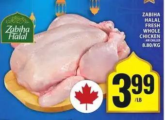 Food Basics ZABIHA HALAL FRESH WHOLE CHICKEN offer