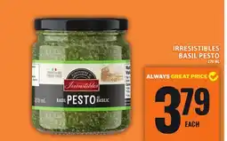 Food Basics IRRESISTIBLES BASIL PESTO offer