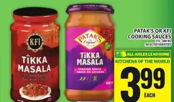 Food Basics PATAK'S OR KFI COOKING SAUCES offer