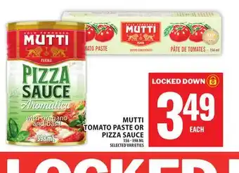 Food Basics MUTTI TOMATO PASTE OR PIZZA SAUCE offer