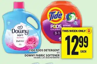 Food Basics TIDE PODS DETERGENT OR DOWNY FABRIC SOFTENER offer