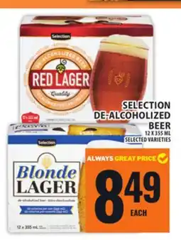 Food Basics SELECTION DE-ALCOHOLIZED BEER offer