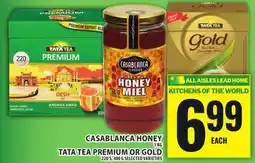 Food Basics CASABLANCA HONEY OR TATA TEA PREMIUM OR GOLD offer