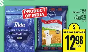 Food Basics TILDA BASMATI RICE OR PILLSBURY CHAKKI ATTA offer