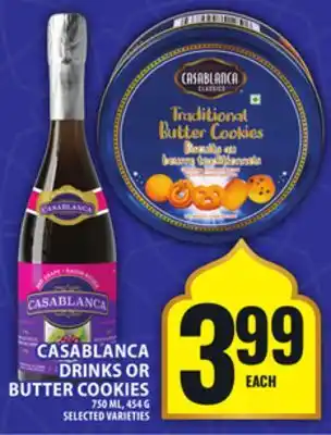 Food Basics CASABLANCA DRINKS OR BUTTER COOKIES offer