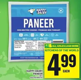 Food Basics HAPPY DAIRY PANEER offer