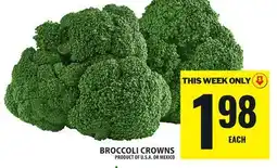 Food Basics BROCCOLI CROWNS offer