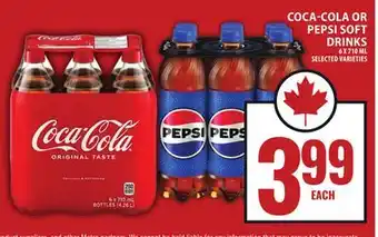 Food Basics COCA-COLA OR PEPSI SOFT DRINKS offer