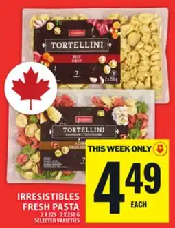 Food Basics IRRESISTIBLES FRESH PASTA offer