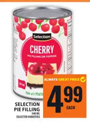 Food Basics SELECTION PIE FILLING offer