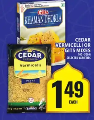 Food Basics CEDAR VERMICELLI OR GITS MIXES offer