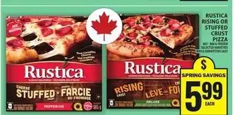 Food Basics RUSTICA RISING OR STUFFED CRUST PIZZA offer