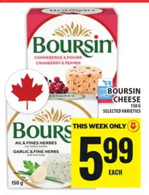 Food Basics BOURSIN CHEESE offer