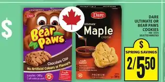 Food Basics DARE ULTIMATE OR BEAR PAWS COOKIES offer